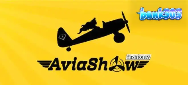 Tampilan antarmuka permainan Aviashow oleh Galaxsys dengan pesawat yang sedang lepas landas.